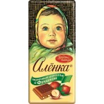 Шоколад молочный АЛЕНКА с фундуком, 90г