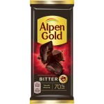 Шоколад горький ALPEN GOLD Bitter 70% какао, 80г