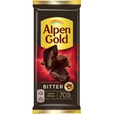 Шоколад горький ALPEN GOLD Bitter 70% какао, 80г в магазинах Лента