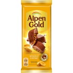 Шоколад молочный ALPEN GOLD Арахис и кукурузные хлопья, 85г Шоколад молочный ALPEN GOLD Арахис и кукурузные хлопья, 85г