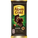 Шоколад темный ALPEN GOLD Dark с дробленым фундуком, 80г Шоколад темный ALPEN GOLD Dark с дробленым фундуком, 80г