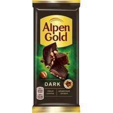 Шоколад темный ALPEN GOLD Dark с дробленым фундуком, 80г в магазинах Лента