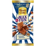 Шоколад молочный ALPEN GOLD Max Fun с мармеладом со вкусом колы, попкорна и взрывной карамели, 150г Шоколад молочный ALPEN GOLD Max Fun с мармеладом со вкусом колы, попкорна и взрывной карамели, 150г