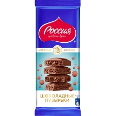 Шоколад молочный РОССИЯ ЩЕДРАЯ ДУША пористый, 75г в магазинах Лента