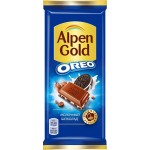 Шоколад молочный ALPEN GOLD Орео с начинкой со вкусом ванили и кусочками печенья, 90г Шоколад молочный ALPEN GOLD Орео с начинкой со вкусом ванили и кусочками печенья, 90г