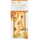 Шоколад белый АПРИОРИ с миндалем, фисташкой и цукатами апельсина, 100г