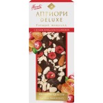 Шоколад горький АПРИОРИ с миндалем и клюквой, 100г