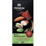 Шоколад горький PREMIUM CLUB с фисташкой и миндалем, 100г