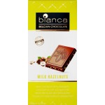 Шоколад молочный BIANCA с дробленным фундуком, 100г