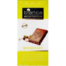 Шоколад молочный BIANCA с дробленным фундуком, 100г в магазинах Лента