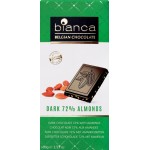Шоколад горький BIANCA какао с миндалем, 100г