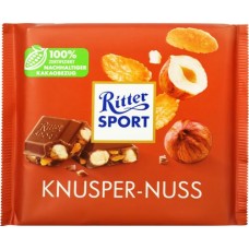 Шоколад RITTER SPORT с цельным лесным орехом и кукурузными хлопьями, 250г в магазинах Лента