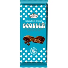 Шоколад темный ОСОБЫЙ с шоколадной начинкой, 80г в магазинах Лента