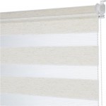 Штора рулонная DECOFEST Бейс мини 80x160см, день/ночь, цвет эко бежевый
