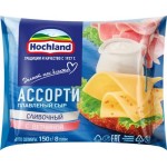Сыр плавленый HOCHLAND Ассорти сливочный, ветчина 45%, без змж, 150г