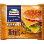 Сыр плавленый HOCHLAND Чизбургер порционный 45%, ломтики, без змж, 150г
