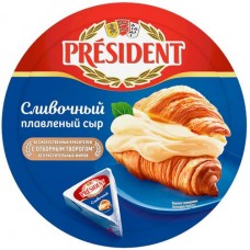 Сыр плавленый PRESIDENT Сливочный 45%, без змж, 140г в магазинах Лента
