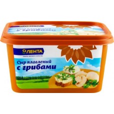 Сыр плавленый ЛЕНТА с грибами 50%, без змж, 400г в магазинах Лента