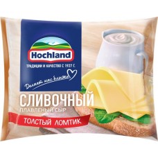 Сыр плавленый HOCHLAND сливочный 45%, ломтики, без змж, 150г в магазинах Лента