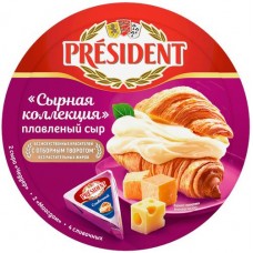 Сыр плавленый PRESIDENT Сырная коллекция 45%, без змж, 140г в магазинах Лента