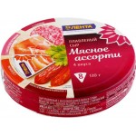 Сыр плавленый ЛЕНТА Мясное ассорти 50%, без змж, 130г
