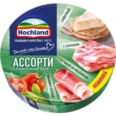 Сыр плавленый HOCHLAND Зеленое ассорти, порционный 50%, без змж, 140г в магазинах Лента