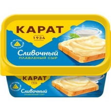 Сыр плавленый КАРАТ Сливочный 45%, без змж, 400г в магазинах Лента