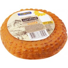 Сыр копченый ЛЕНТА Адыгейский 40%, без змж, 250г в магазинах Лента