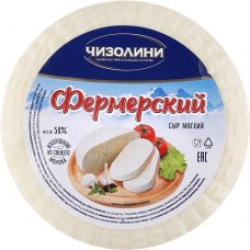 Сыр мягкий ЧИЗОЛИНИ Фермерский 50%, без змж, 330г в магазинах Лента