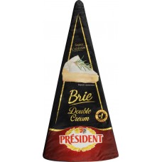 Сыр мягкий PRESIDENT Brie Double Cream с белой плесенью 73%, без змж, 200г в магазинах Лента