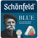 Сыр SCHONFELD с голубой благородной плесенью 54%, без змж, 100г Сыр SCHONFELD с голубой благородной плесенью 54%, без змж, 100г