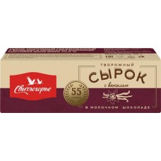 Сырок творожный глазированный СВИТЛОГОРЬЕ с ванилью в молочном шоколаде 26%, без змж, 55г в магазинах Лента