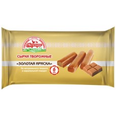 Сырок творожный глазированный СВИТЛОГОРЬЕ Золотая ириска в карамельной глазури 23%, без змж, 180г в магазинах Лента