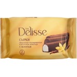 Сырки творожные глазированные DELISSE с ванилью в молочном шоколаде 15%, без змж, 7x25г Сырки творожные глазированные DELISSE с ванилью в молочном шоколаде 15%, без змж, 7x25г