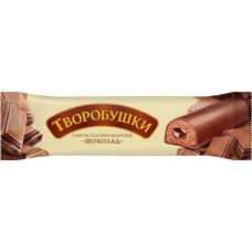 Сырок творожный глазированный ТВОРОБУШКИ с какао и начинкой шоколад 20%, без змж, 40г в магазинах Лента