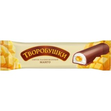 Сырок творожный глазированный ТВОРОБУШКИ с начинкой манго 20%, без змж, 40г в магазинах Лента