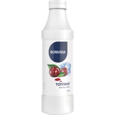Топпинг BONVIDA со вкусом зимняя вишня, 1л в магазинах Лента