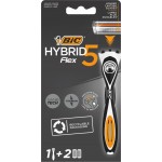 Бритва мужская BIC Hybrid 5 Flex 5 лезвий с 2 сменными кассетами Бритва мужская BIC Hybrid 5 Flex 5 лезвий с 2 сменными кассетами
