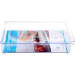 Органайзер для холодильника IDEA 20х30х5см, с крышкой, прозрачный, размер М Арт. 1586