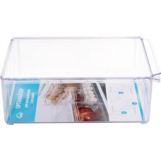 Органайзер для холодильника IDEA 20х30х10см, с крышкой, прозрачный, размер М Арт. 1587 в магазинах Лента