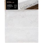 Скатерть кружевная HOMECLUB 110x140см, белая, бежевая, Арт. RUB-T22012622