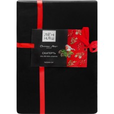 Скатерть ВАСИЛИСА Christmas Magic 145х220см, черная в магазинах Лента
