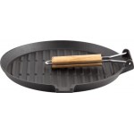 Сковорода-гриль MALLONY 27см со складной ручкой чугун Арт. 985059 Сковорода-гриль MALLONY 27см со складной ручкой чугун Арт. 985059