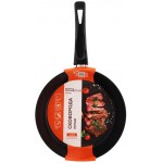 Сковорода HOMECLUB Basic 24см литая, ручка soft-touch Арт. 2413П