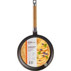 Сковорода блинная HOMECLUB 24см, чугун, съемная ручка в магазинах Лента