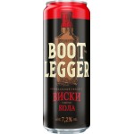 Напиток слабоалкогольный BOOT LEGGER с виски и вкусом кола газированный 7,2%, 0.45л