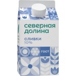 Сливки СЕВЕРНАЯ ДОЛИНА 10%, без змж, 400г