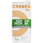 Сливки ультрапастеризованные ЭКОНИВА Professional Line 10%, без змж, 1000мл