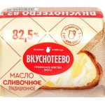 Масло сливочное ВКУСНОТЕЕВО Традиционное 82,5% высший сорт, без змж, 200г