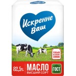 Масло сливочное ИСКРЕННЕ ВАШ 82,5%, без змж, 180г